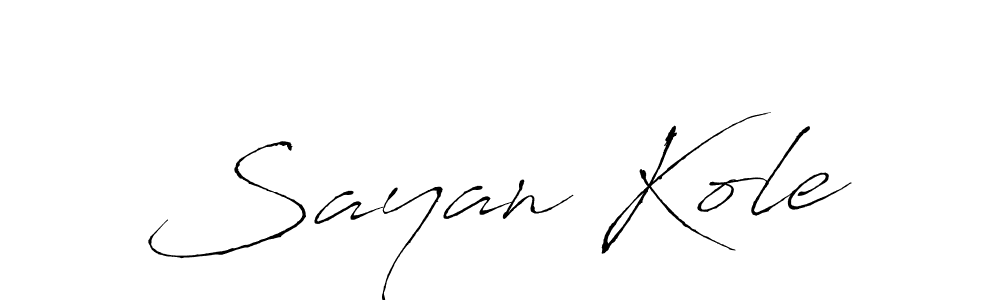 You can use this online signature creator to create a handwritten signature for the name Sayan Kole. This is the best online autograph maker. Sayan Kole signature style 6 images and pictures png
