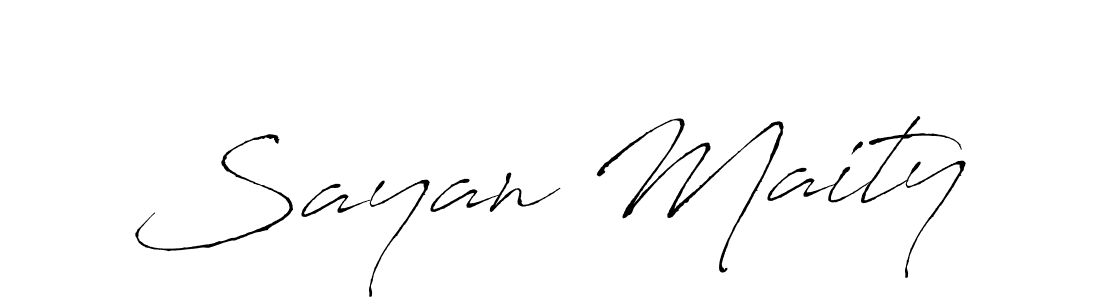 You should practise on your own different ways (Antro_Vectra) to write your name (Sayan Maity) in signature. don't let someone else do it for you. Sayan Maity signature style 6 images and pictures png