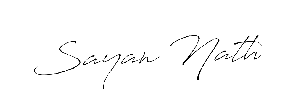 Create a beautiful signature design for name Sayan Nath. With this signature (Antro_Vectra) fonts, you can make a handwritten signature for free. Sayan Nath signature style 6 images and pictures png