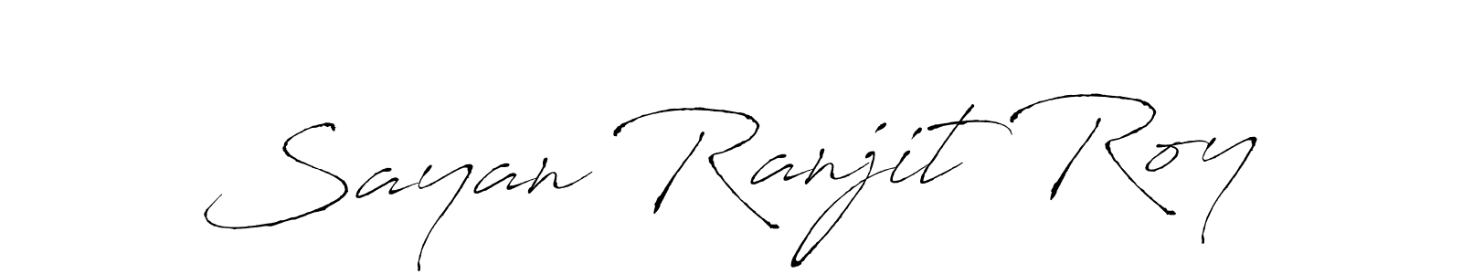 Also we have Sayan Ranjit Roy name is the best signature style. Create professional handwritten signature collection using Antro_Vectra autograph style. Sayan Ranjit Roy signature style 6 images and pictures png