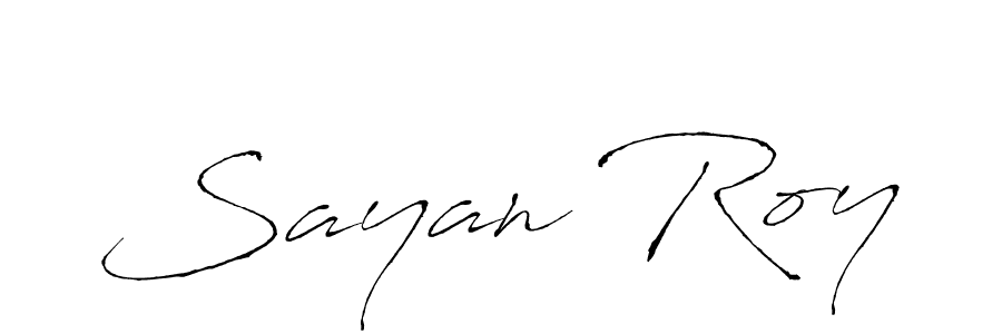 Make a beautiful signature design for name Sayan Roy. With this signature (Antro_Vectra) style, you can create a handwritten signature for free. Sayan Roy signature style 6 images and pictures png
