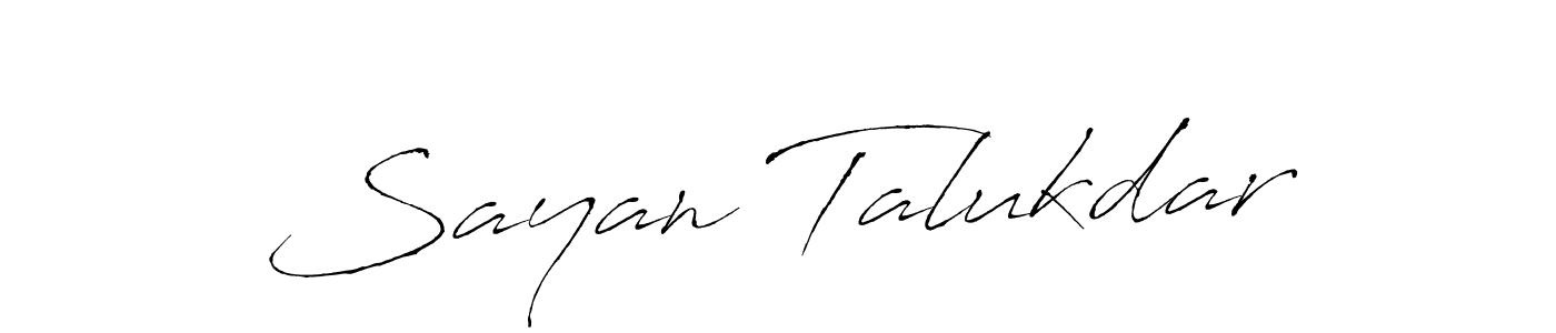 How to make Sayan Talukdar signature? Antro_Vectra is a professional autograph style. Create handwritten signature for Sayan Talukdar name. Sayan Talukdar signature style 6 images and pictures png