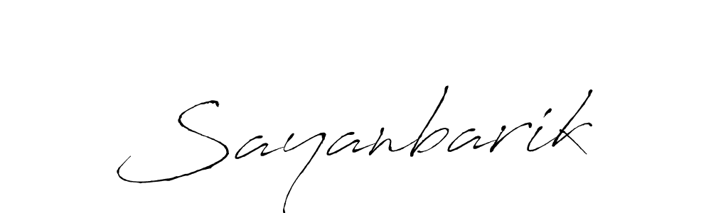 Antro_Vectra is a professional signature style that is perfect for those who want to add a touch of class to their signature. It is also a great choice for those who want to make their signature more unique. Get Sayanbarik name to fancy signature for free. Sayanbarik signature style 6 images and pictures png