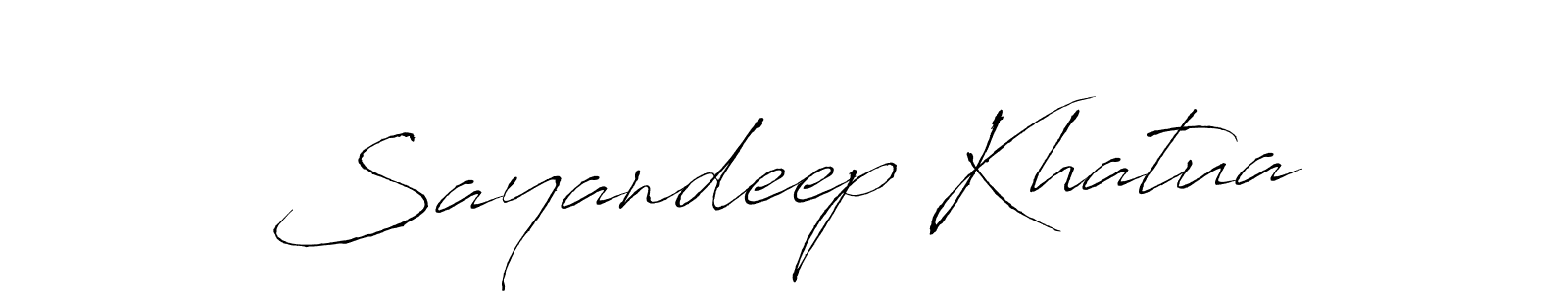 Make a beautiful signature design for name Sayandeep Khatua. With this signature (Antro_Vectra) style, you can create a handwritten signature for free. Sayandeep Khatua signature style 6 images and pictures png