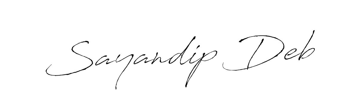 Use a signature maker to create a handwritten signature online. With this signature software, you can design (Antro_Vectra) your own signature for name Sayandip Deb. Sayandip Deb signature style 6 images and pictures png