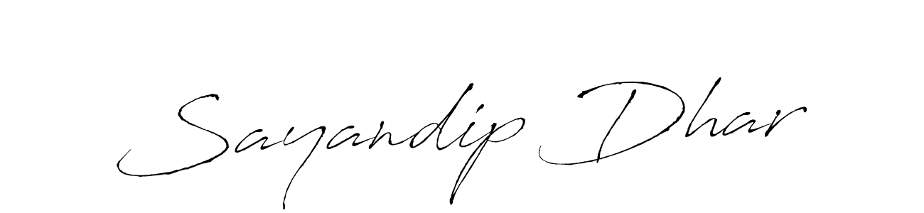 The best way (Antro_Vectra) to make a short signature is to pick only two or three words in your name. The name Sayandip Dhar include a total of six letters. For converting this name. Sayandip Dhar signature style 6 images and pictures png