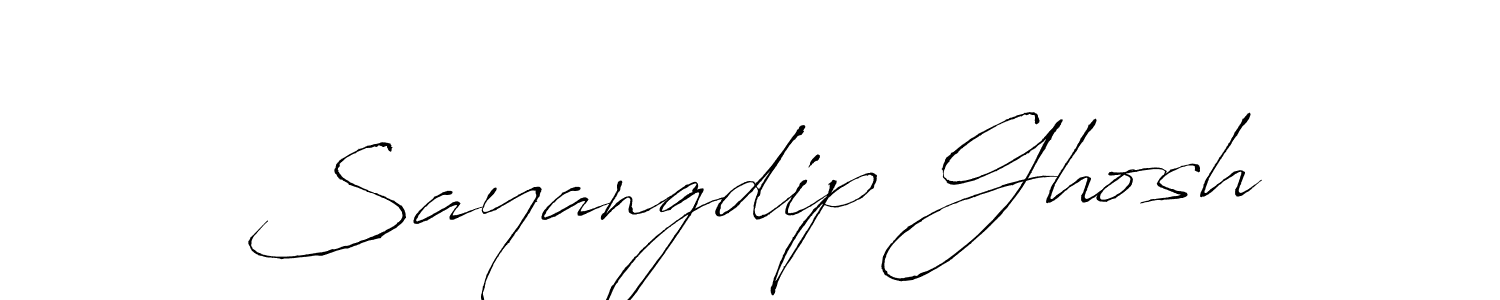 Sayangdip Ghosh stylish signature style. Best Handwritten Sign (Antro_Vectra) for my name. Handwritten Signature Collection Ideas for my name Sayangdip Ghosh. Sayangdip Ghosh signature style 6 images and pictures png