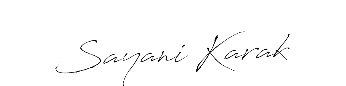 Also You can easily find your signature by using the search form. We will create Sayani Karak name handwritten signature images for you free of cost using Antro_Vectra sign style. Sayani Karak signature style 6 images and pictures png