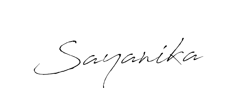 Use a signature maker to create a handwritten signature online. With this signature software, you can design (Antro_Vectra) your own signature for name Sayanika. Sayanika signature style 6 images and pictures png