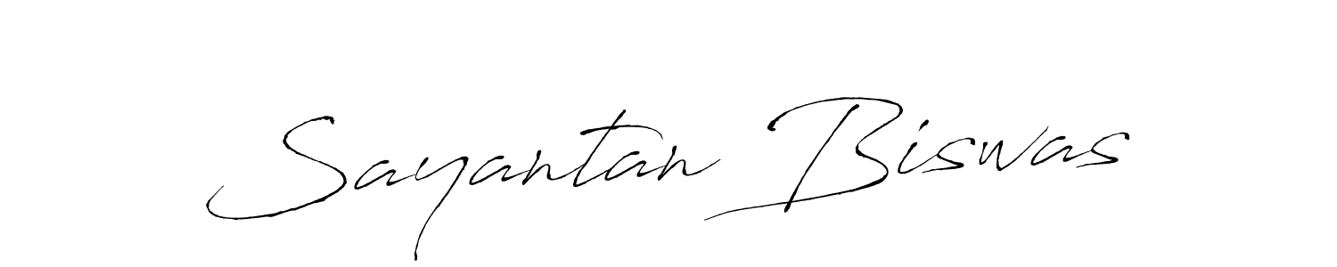 Use a signature maker to create a handwritten signature online. With this signature software, you can design (Antro_Vectra) your own signature for name Sayantan Biswas. Sayantan Biswas signature style 6 images and pictures png