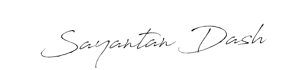 Sayantan Dash stylish signature style. Best Handwritten Sign (Antro_Vectra) for my name. Handwritten Signature Collection Ideas for my name Sayantan Dash. Sayantan Dash signature style 6 images and pictures png