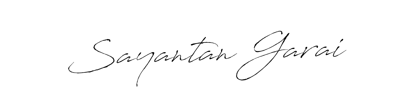 Sayantan Garai stylish signature style. Best Handwritten Sign (Antro_Vectra) for my name. Handwritten Signature Collection Ideas for my name Sayantan Garai. Sayantan Garai signature style 6 images and pictures png