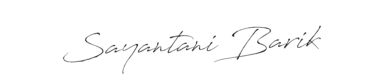 Also we have Sayantani Barik name is the best signature style. Create professional handwritten signature collection using Antro_Vectra autograph style. Sayantani Barik signature style 6 images and pictures png
