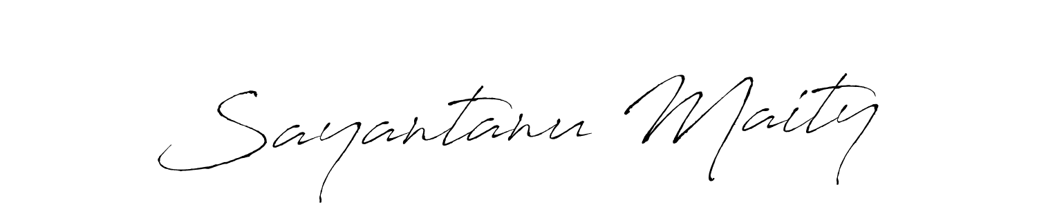 Design your own signature with our free online signature maker. With this signature software, you can create a handwritten (Antro_Vectra) signature for name Sayantanu Maity. Sayantanu Maity signature style 6 images and pictures png