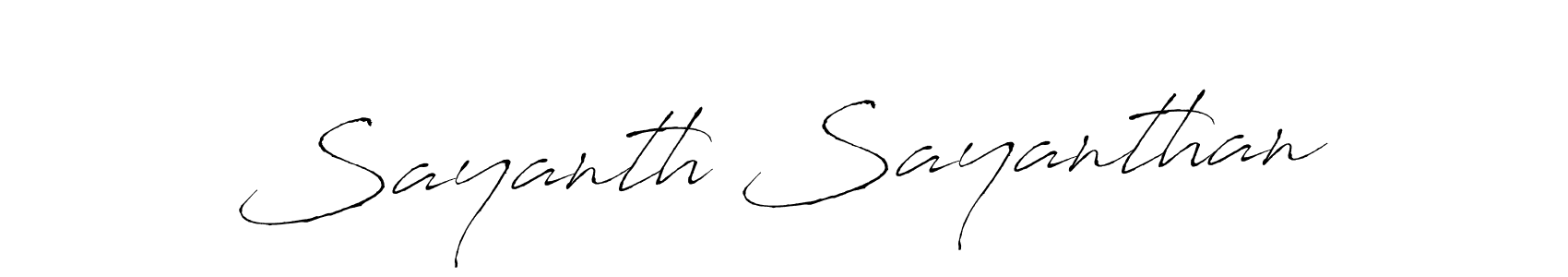 This is the best signature style for the Sayanth Sayanthan name. Also you like these signature font (Antro_Vectra). Mix name signature. Sayanth Sayanthan signature style 6 images and pictures png