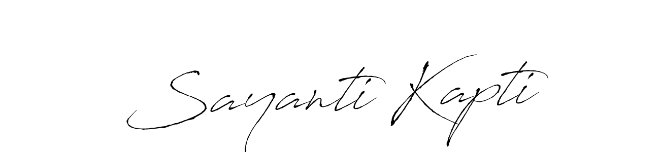 Use a signature maker to create a handwritten signature online. With this signature software, you can design (Antro_Vectra) your own signature for name Sayanti Kapti. Sayanti Kapti signature style 6 images and pictures png
