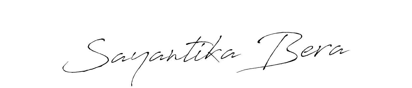 How to make Sayantika Bera signature? Antro_Vectra is a professional autograph style. Create handwritten signature for Sayantika Bera name. Sayantika Bera signature style 6 images and pictures png