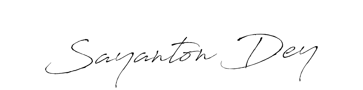 Sayanton Dey stylish signature style. Best Handwritten Sign (Antro_Vectra) for my name. Handwritten Signature Collection Ideas for my name Sayanton Dey. Sayanton Dey signature style 6 images and pictures png