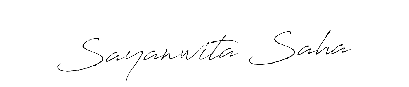 Sayanwita Saha stylish signature style. Best Handwritten Sign (Antro_Vectra) for my name. Handwritten Signature Collection Ideas for my name Sayanwita Saha. Sayanwita Saha signature style 6 images and pictures png