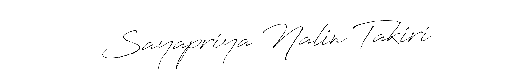 if you are searching for the best signature style for your name Sayapriya Nalin Takiri. so please give up your signature search. here we have designed multiple signature styles  using Antro_Vectra. Sayapriya Nalin Takiri signature style 6 images and pictures png