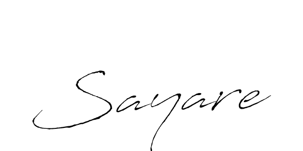 How to make Sayare signature? Antro_Vectra is a professional autograph style. Create handwritten signature for Sayare name. Sayare signature style 6 images and pictures png