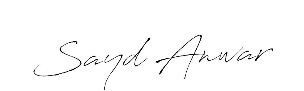 You should practise on your own different ways (Antro_Vectra) to write your name (Sayd Anwar) in signature. don't let someone else do it for you. Sayd Anwar signature style 6 images and pictures png