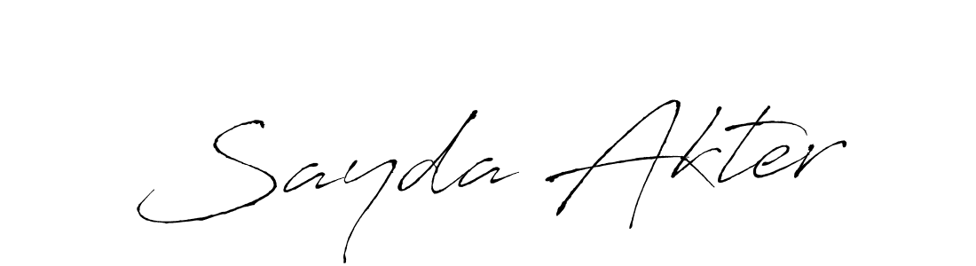 Make a beautiful signature design for name Sayda Akter. Use this online signature maker to create a handwritten signature for free. Sayda Akter signature style 6 images and pictures png