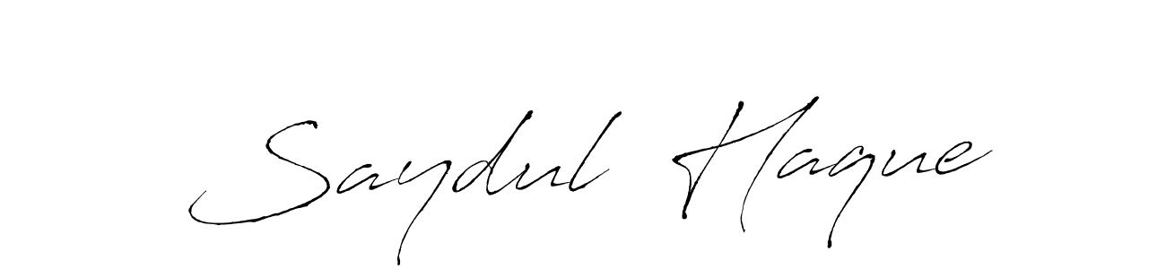 Also You can easily find your signature by using the search form. We will create Saydul  Haque name handwritten signature images for you free of cost using Antro_Vectra sign style. Saydul  Haque signature style 6 images and pictures png