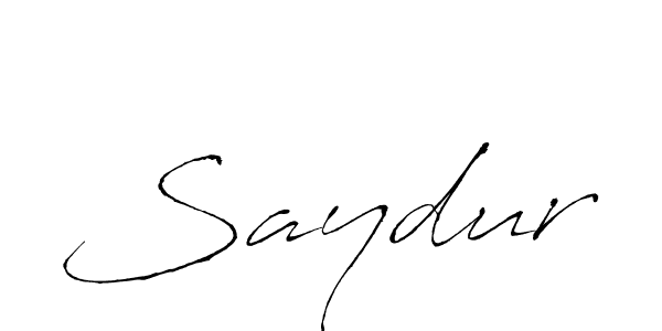 Make a beautiful signature design for name Saydur. With this signature (Antro_Vectra) style, you can create a handwritten signature for free. Saydur signature style 6 images and pictures png