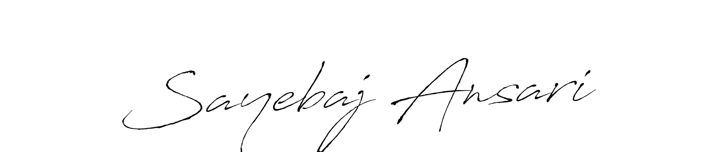 Design your own signature with our free online signature maker. With this signature software, you can create a handwritten (Antro_Vectra) signature for name Sayebaj Ansari. Sayebaj Ansari signature style 6 images and pictures png