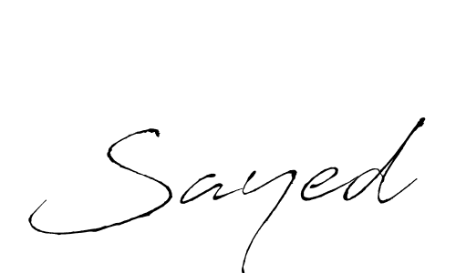 Design your own signature with our free online signature maker. With this signature software, you can create a handwritten (Antro_Vectra) signature for name Sayed. Sayed signature style 6 images and pictures png
