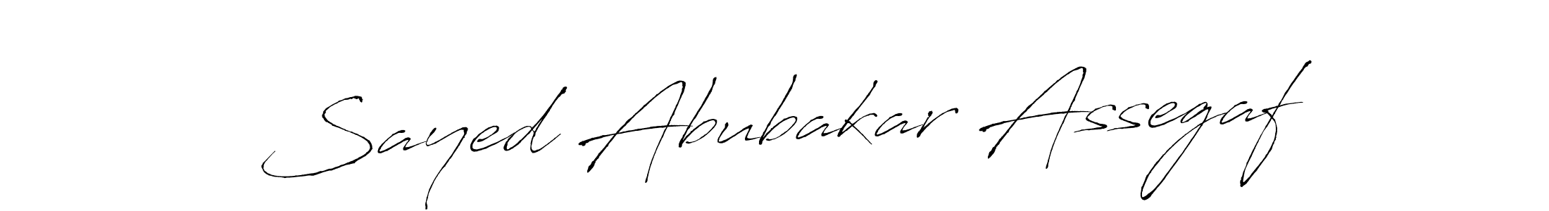 Sayed Abubakar Assegaf stylish signature style. Best Handwritten Sign (Antro_Vectra) for my name. Handwritten Signature Collection Ideas for my name Sayed Abubakar Assegaf. Sayed Abubakar Assegaf signature style 6 images and pictures png