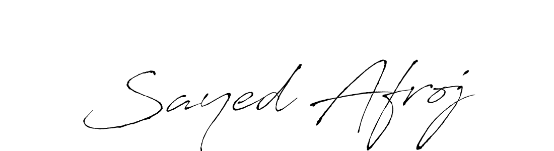 Make a beautiful signature design for name Sayed Afroj. With this signature (Antro_Vectra) style, you can create a handwritten signature for free. Sayed Afroj signature style 6 images and pictures png