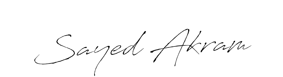 It looks lik you need a new signature style for name Sayed Akram. Design unique handwritten (Antro_Vectra) signature with our free signature maker in just a few clicks. Sayed Akram signature style 6 images and pictures png