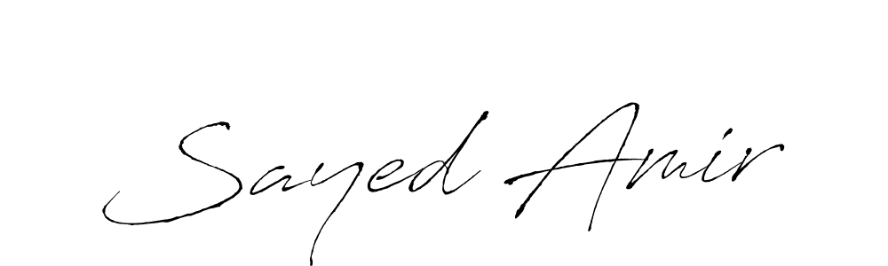 Also You can easily find your signature by using the search form. We will create Sayed Amir name handwritten signature images for you free of cost using Antro_Vectra sign style. Sayed Amir signature style 6 images and pictures png