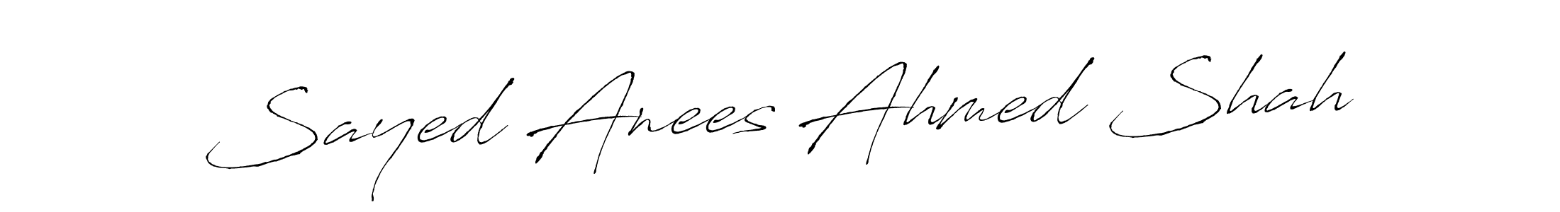 Make a beautiful signature design for name Sayed Anees Ahmed Shah. Use this online signature maker to create a handwritten signature for free. Sayed Anees Ahmed Shah signature style 6 images and pictures png