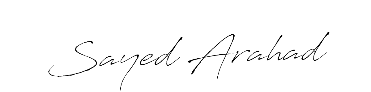 It looks lik you need a new signature style for name Sayed Arahad. Design unique handwritten (Antro_Vectra) signature with our free signature maker in just a few clicks. Sayed Arahad signature style 6 images and pictures png