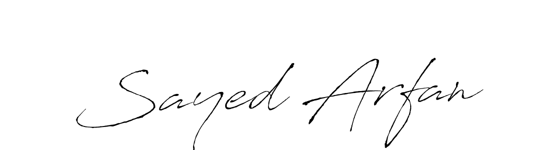Create a beautiful signature design for name Sayed Arfan. With this signature (Antro_Vectra) fonts, you can make a handwritten signature for free. Sayed Arfan signature style 6 images and pictures png