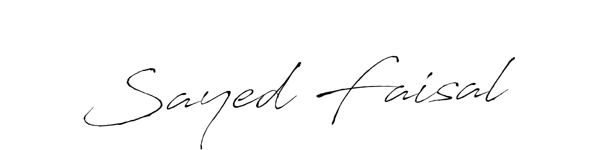 Make a beautiful signature design for name Sayed Faisal. With this signature (Antro_Vectra) style, you can create a handwritten signature for free. Sayed Faisal signature style 6 images and pictures png