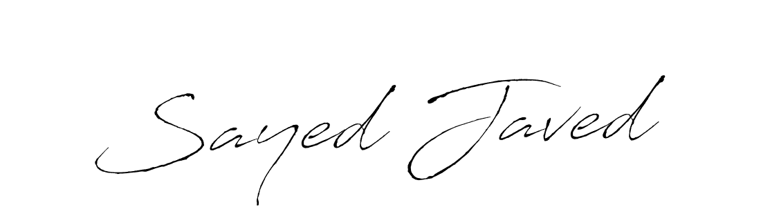 Create a beautiful signature design for name Sayed Javed. With this signature (Antro_Vectra) fonts, you can make a handwritten signature for free. Sayed Javed signature style 6 images and pictures png