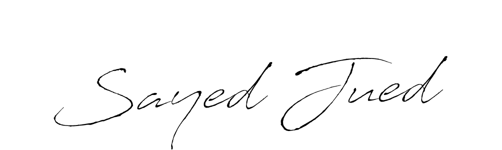 Design your own signature with our free online signature maker. With this signature software, you can create a handwritten (Antro_Vectra) signature for name Sayed Jued. Sayed Jued signature style 6 images and pictures png