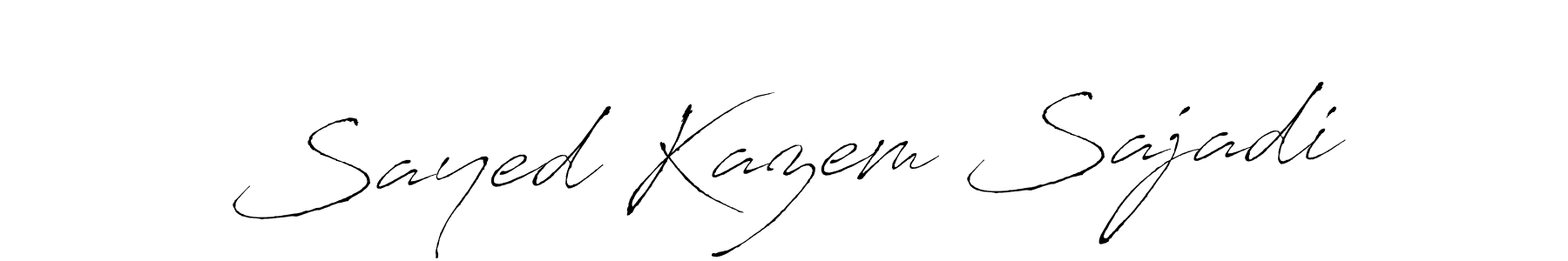 Design your own signature with our free online signature maker. With this signature software, you can create a handwritten (Antro_Vectra) signature for name Sayed Kazem Sajadi. Sayed Kazem Sajadi signature style 6 images and pictures png