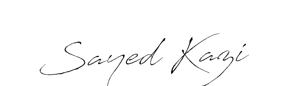 Create a beautiful signature design for name Sayed Kazi. With this signature (Antro_Vectra) fonts, you can make a handwritten signature for free. Sayed Kazi signature style 6 images and pictures png