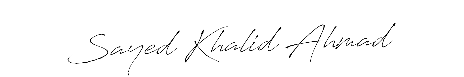 It looks lik you need a new signature style for name Sayed Khalid Ahmad. Design unique handwritten (Antro_Vectra) signature with our free signature maker in just a few clicks. Sayed Khalid Ahmad signature style 6 images and pictures png