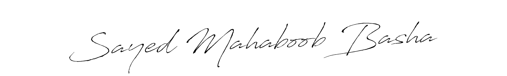 Use a signature maker to create a handwritten signature online. With this signature software, you can design (Antro_Vectra) your own signature for name Sayed Mahaboob Basha. Sayed Mahaboob Basha signature style 6 images and pictures png