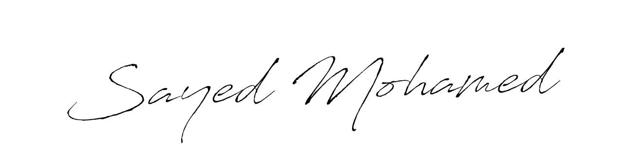 How to make Sayed Mohamed signature? Antro_Vectra is a professional autograph style. Create handwritten signature for Sayed Mohamed name. Sayed Mohamed signature style 6 images and pictures png