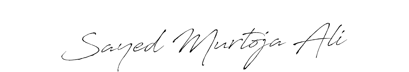 Create a beautiful signature design for name Sayed Murtoja Ali. With this signature (Antro_Vectra) fonts, you can make a handwritten signature for free. Sayed Murtoja Ali signature style 6 images and pictures png