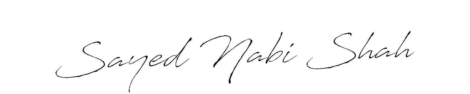 Create a beautiful signature design for name Sayed Nabi Shah. With this signature (Antro_Vectra) fonts, you can make a handwritten signature for free. Sayed Nabi Shah signature style 6 images and pictures png