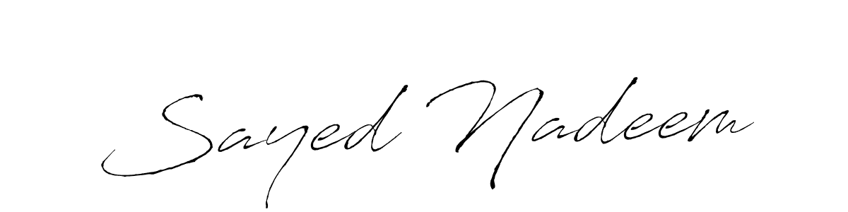 Once you've used our free online signature maker to create your best signature Antro_Vectra style, it's time to enjoy all of the benefits that Sayed Nadeem name signing documents. Sayed Nadeem signature style 6 images and pictures png