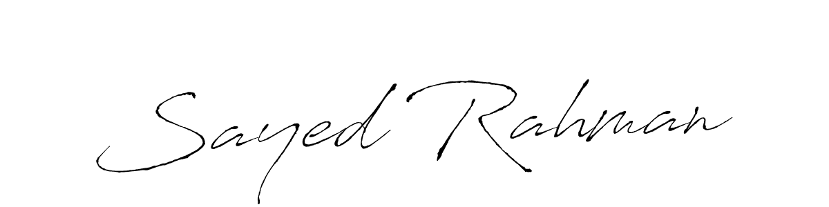 How to make Sayed Rahman signature? Antro_Vectra is a professional autograph style. Create handwritten signature for Sayed Rahman name. Sayed Rahman signature style 6 images and pictures png